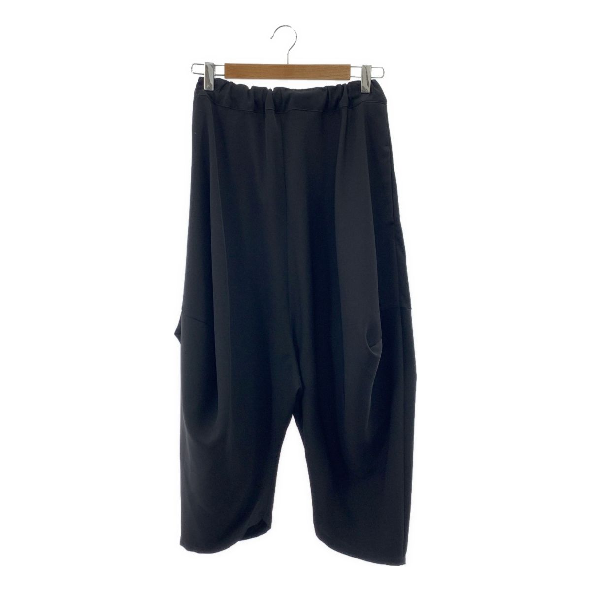 LIMI feu リミフゥ ポリエステル サルエル イージー パンツ 2 ブラック レディース