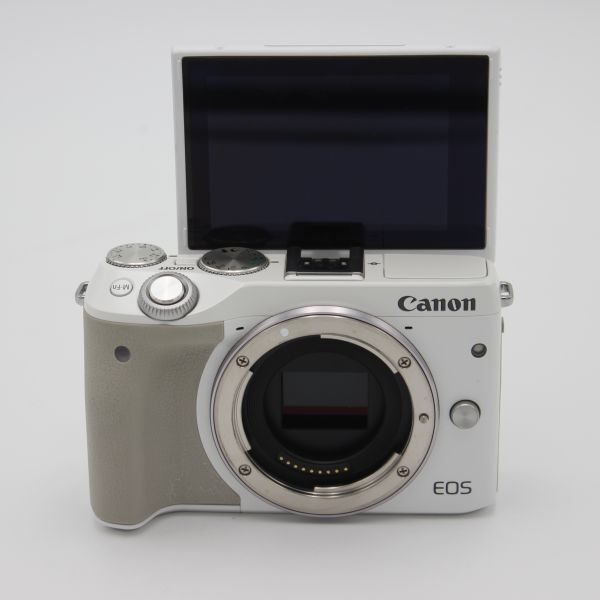 □極美品□ CANON ミラーレス一眼カメラ EOS M3 ボディ(ホワイト