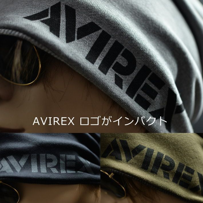 AVIREX ニットキャップ ニット帽 帽子 メンズ レディース スウェットキャップ NEK ルーズ キャップ ブランド アビレックス リバーシブル AX REVERSIBLE SWEAT CAP 7990254 80716900 (80-ブラック)