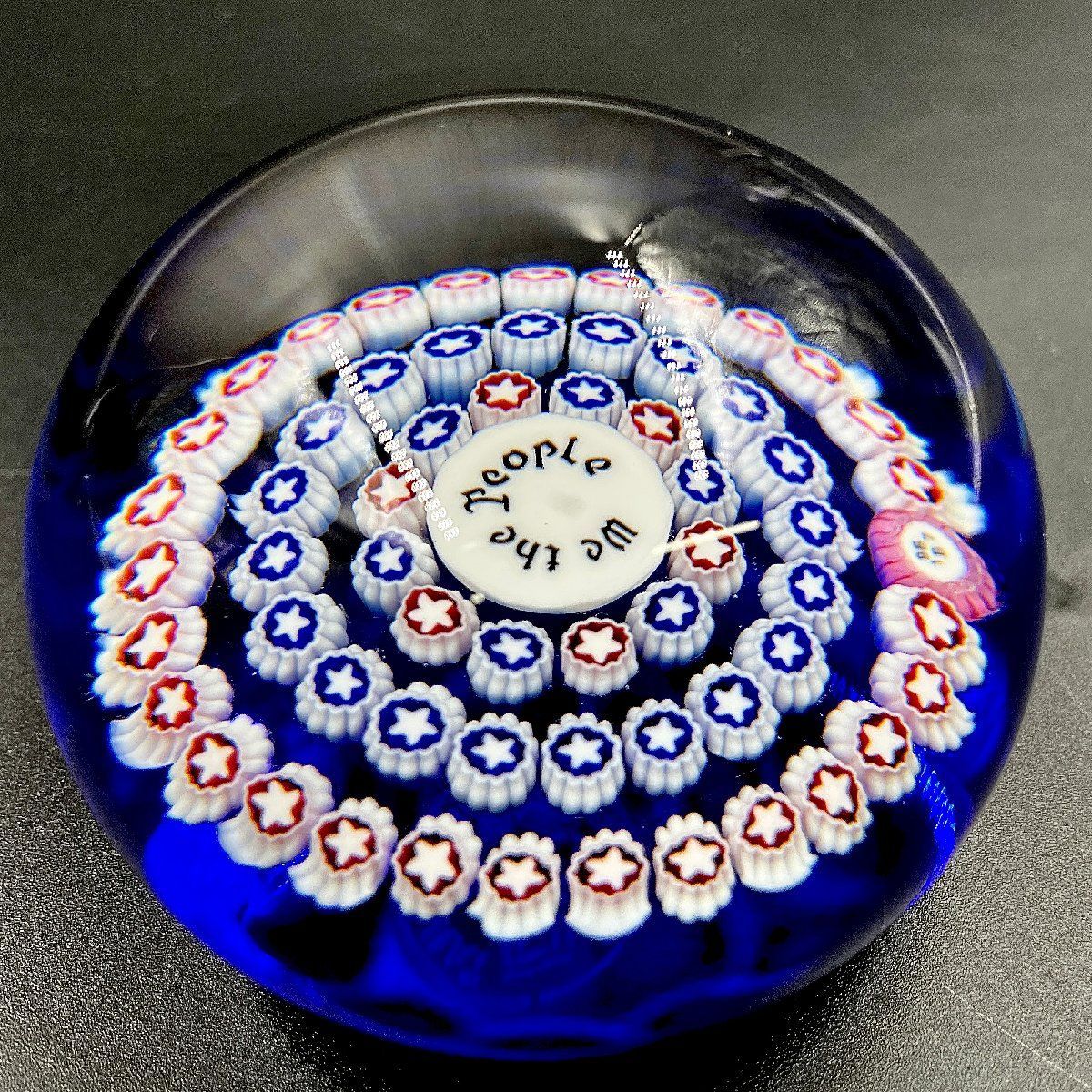 ③バカラ 1987 合衆国憲法制定200年記念 ペーパーウェイト ③バカラ