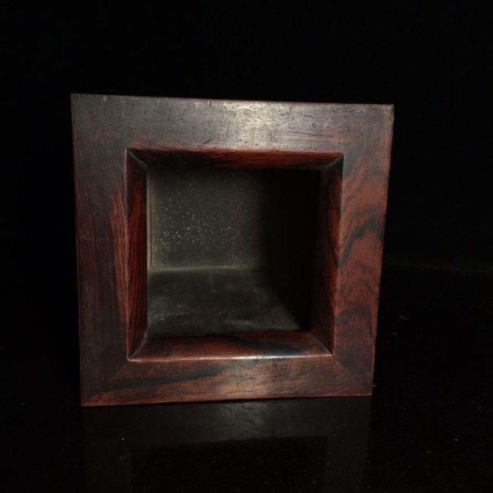 花梨木彫刻人物筆筒 文房四宝 書道具 文房具 装飾品 現代工芸品 美術品