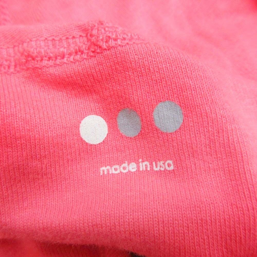 美品 three dots スリードッツ ジップアップ パーカー ジャケット コットン ストレッチ 薄手 S ピンク レディース 古着 中古 three dots - 美品 three dots スリードッツ ジップアップ