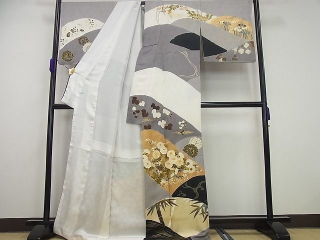 平和屋本店○極上 十日町 名門青柳高級ブランド 大喜百花 訪問着 駒