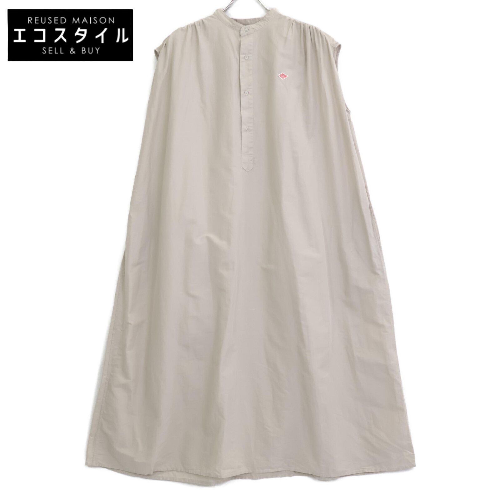 DANTON ダントン DT-B0347 ﾍﾞｰｼﾞｭ ｺｯﾄﾝﾘﾈﾝｽﾗﾌﾞｽﾘｰﾌﾞﾚｽﾄﾞﾚｽ 36