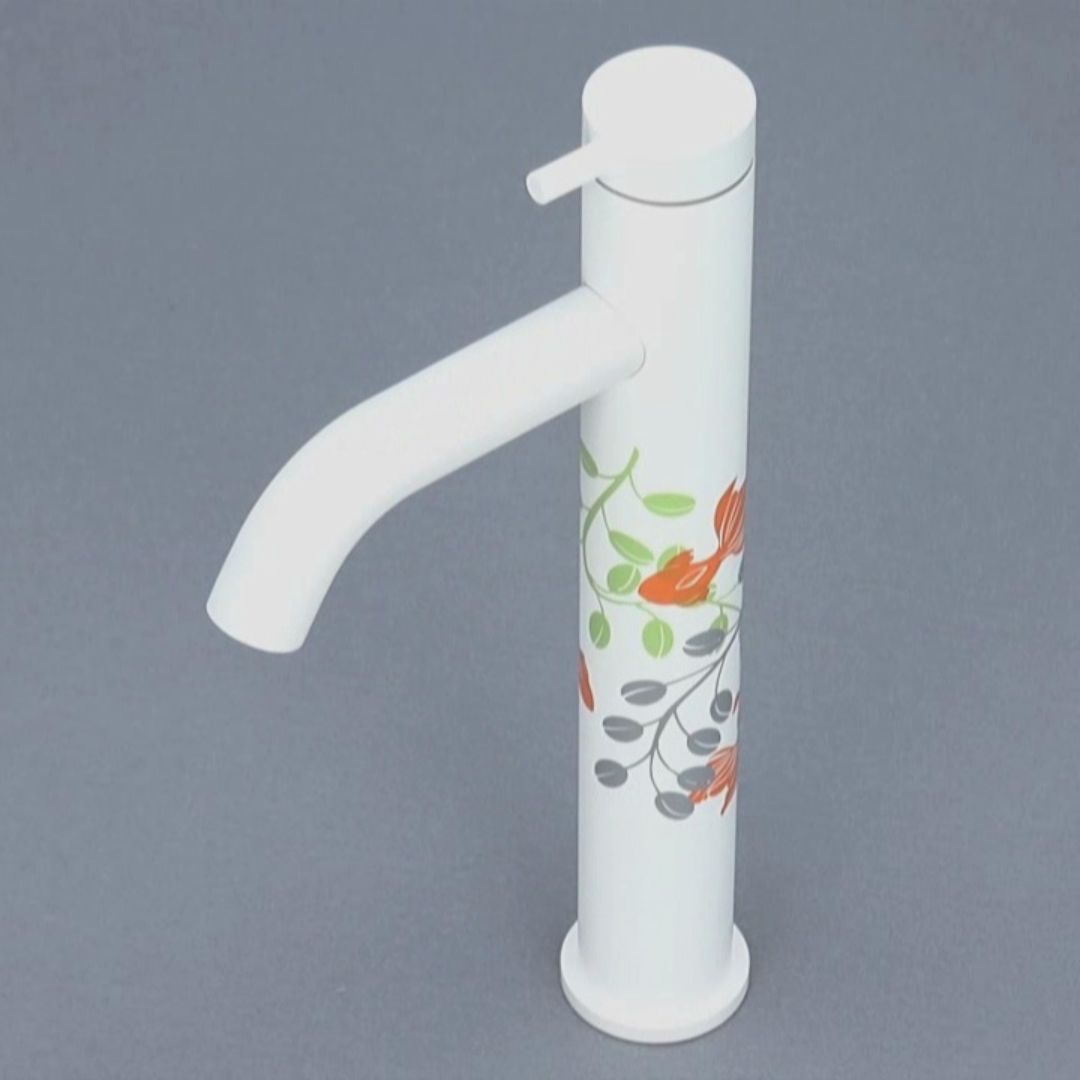 ♥ 手洗水栓 カクダイ 立水栓 金魚柄 _ 716-891-13 STEELWINDOWSANDDOORS_COM