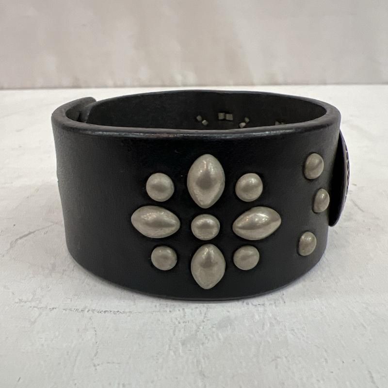 HYSTERIC GLAMOUR バングル スタッズ リストバンド レザー PICK レザー