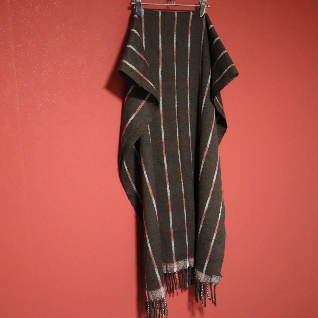 希少】ISSEY MIYAKE 80s 筆タグ グラデーションボーダーマフラー