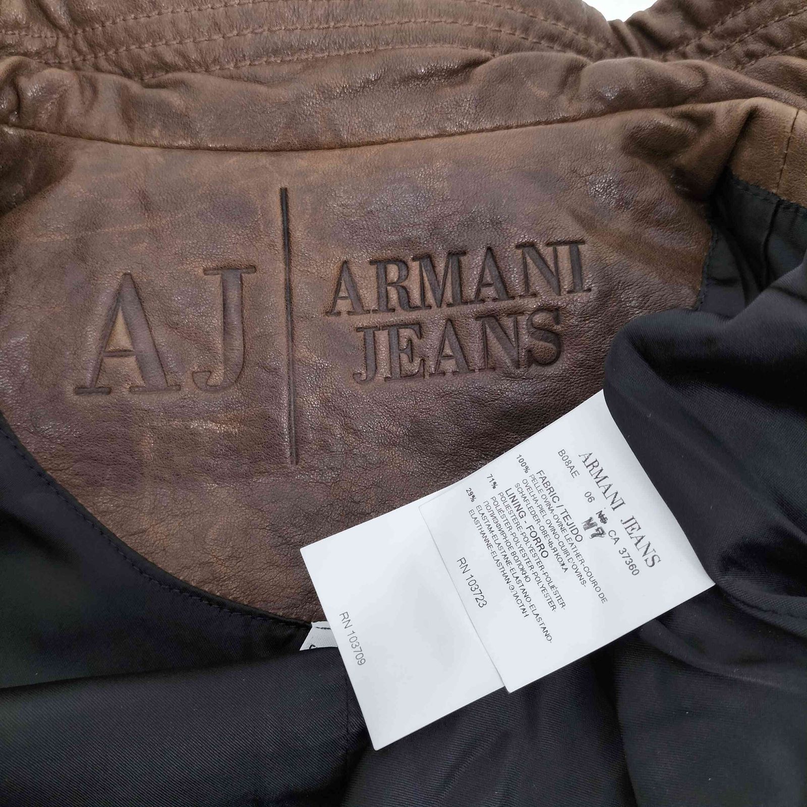アルマーニジーンズ ARMANI JEANS PELLE OVINA シープレザー