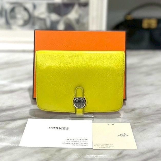 エルメス ドゴンコンパクト エバー イエロー Y刻印