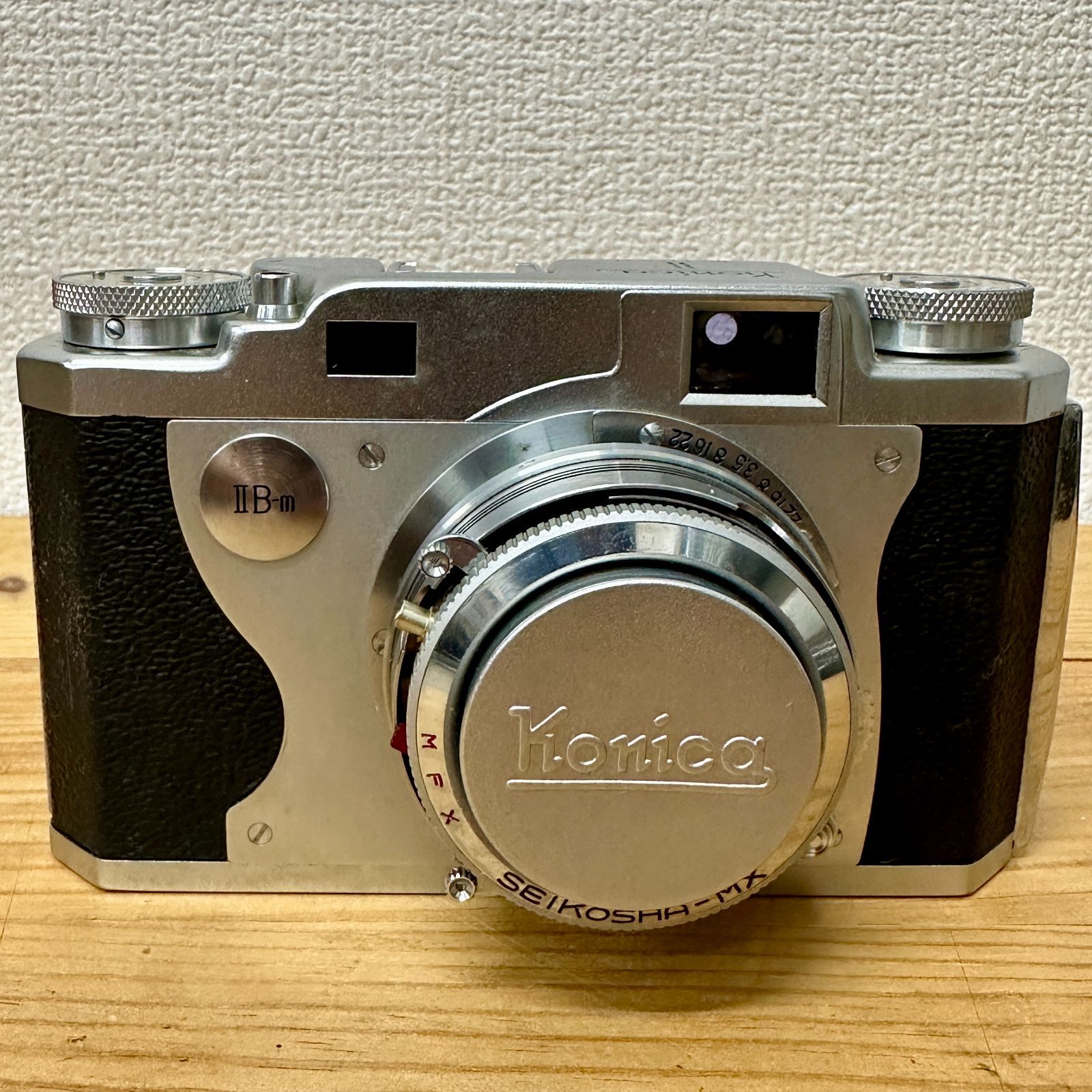 Konica コニカ ⅡB-m フィルムカメラ レトロカメラ ヴィンテージケース入り 当時物 - メルカリ