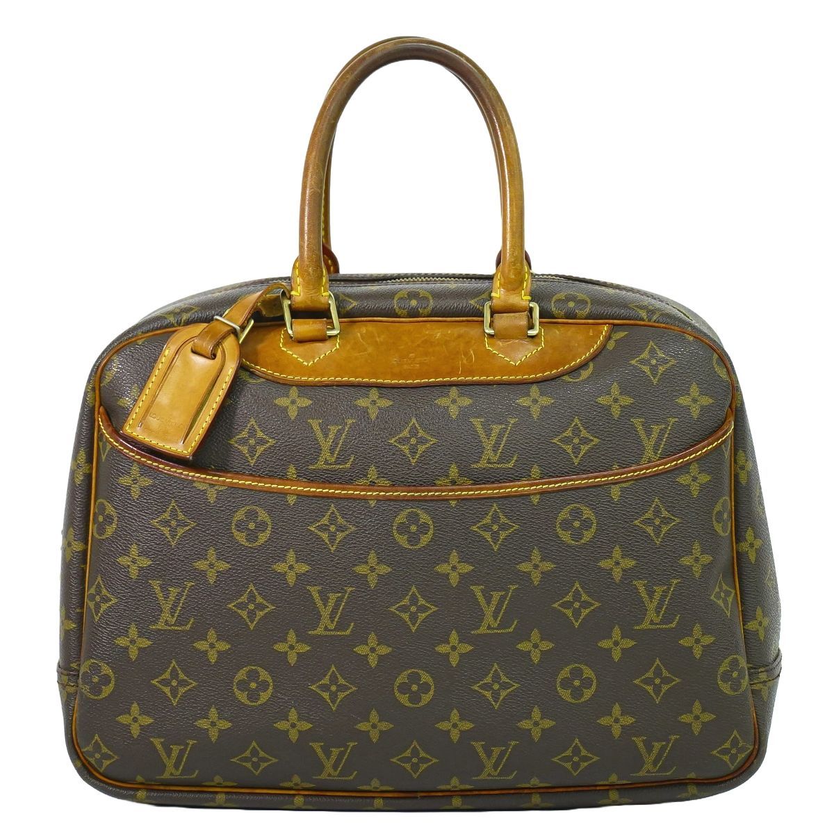 本物 ルイヴィトン LOUIS VUITTON LV ドーヴィル モノグラム ハンドバッグ ブラウン M47270 Dauville ビトン バッグ フォロー割