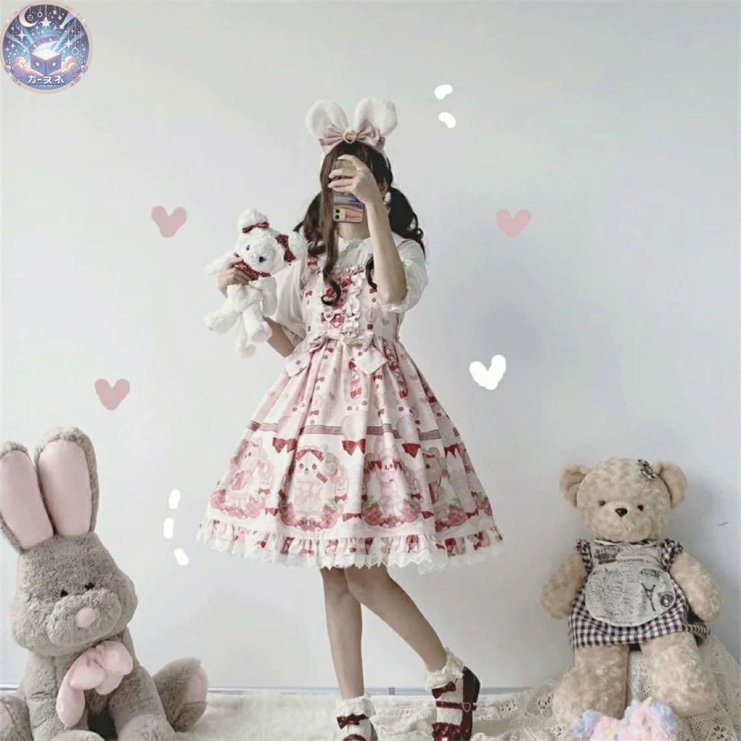 リボンがポイント ロリータワンピース