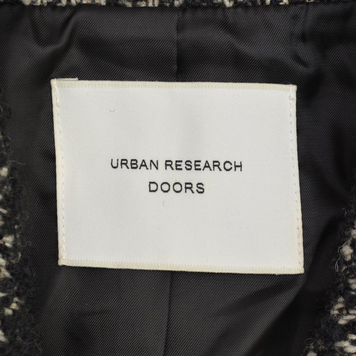 URBANRESEARCHDOORS】DR77-27M708 ウールヘリンボーンPコート