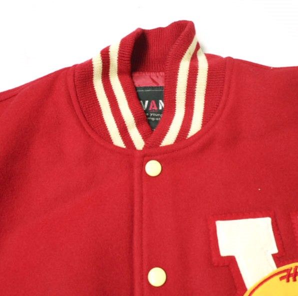 VAN JACKET INC. ヴァンヂャケット 日本製 袖レザースタジャン