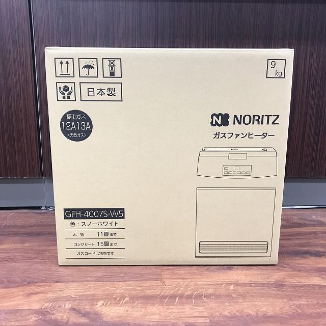 未開封 NORITZ ノーリツ 都市ガスファンヒーター GFH-4007S-W5 - メルカリ