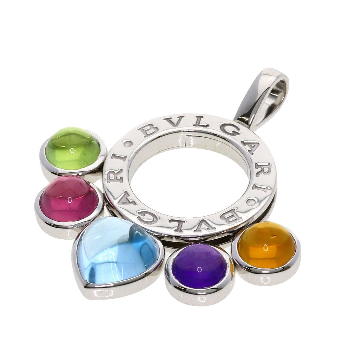 BVLGARI ブルガリ アレグラ マルチカラーストーン ペンダント