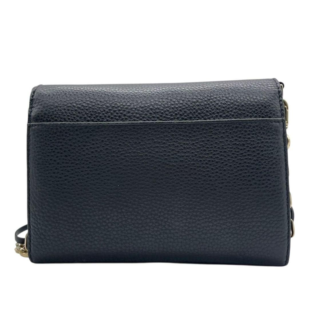 トリーバーチ ショルダーバッグ 肩掛け レザー 黒 ブラック 金具ロゴ チェーン Tory Burch - トリーバーチ Tory Burch チェーン ロゴ カバン