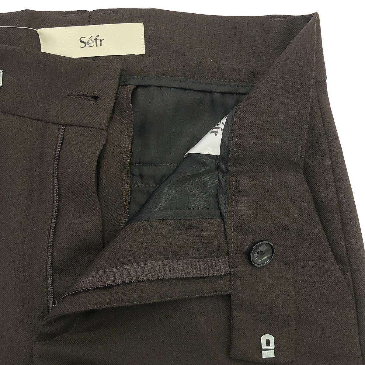 Sefr セファ MIKE SUIT TROUSER トラウザーパンツ ブラウン XS - メルカリ