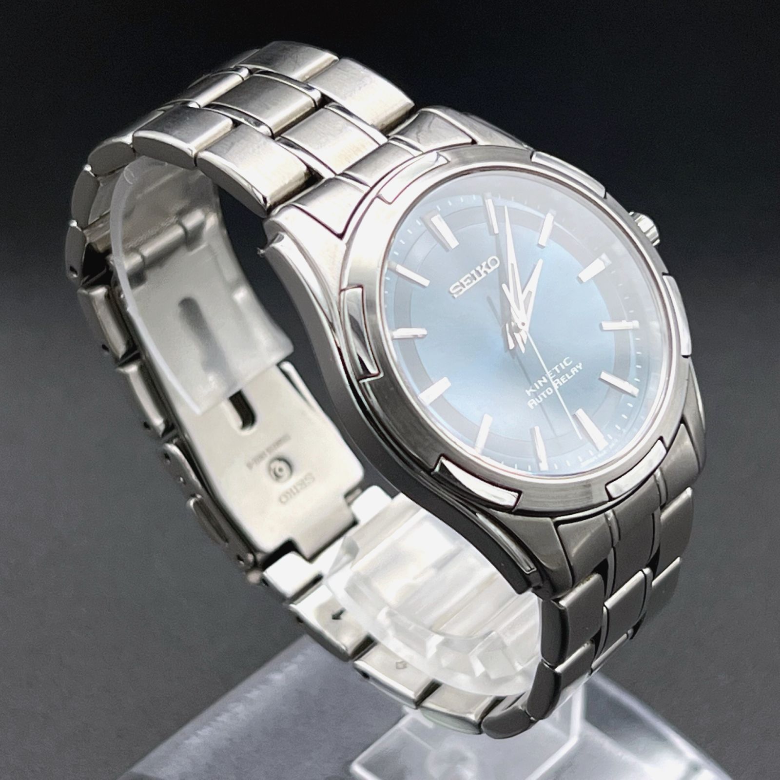 SEIKO - SEIKO メンズ 腕時計 キネティック ブラック 5J21-0A10の