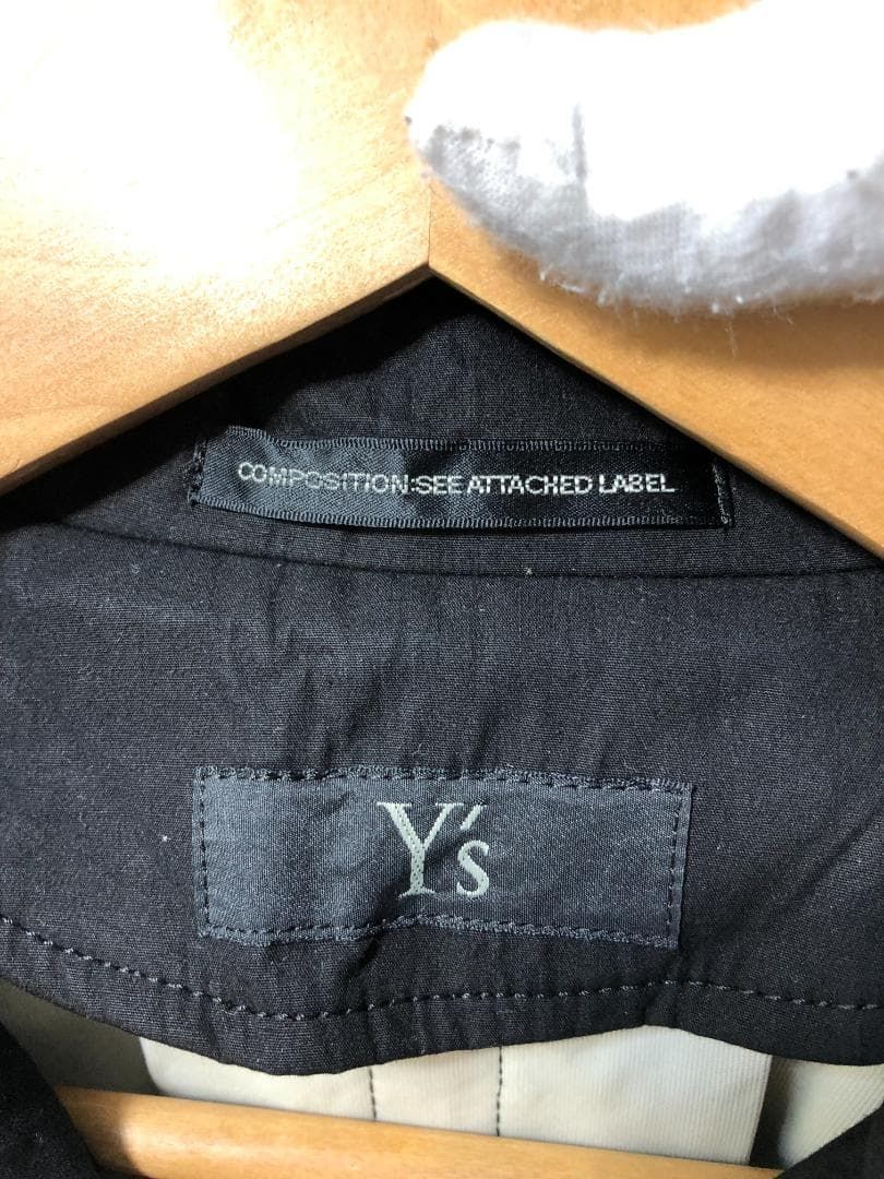 070107 Y s ワッシャー加工 ダブルガンパッチコート 1 ワイズ コート ジャケット メンズ レディース yohji yamamoto ヨウジヤマモト YY-C08-008 KANDAIZUMI_COM