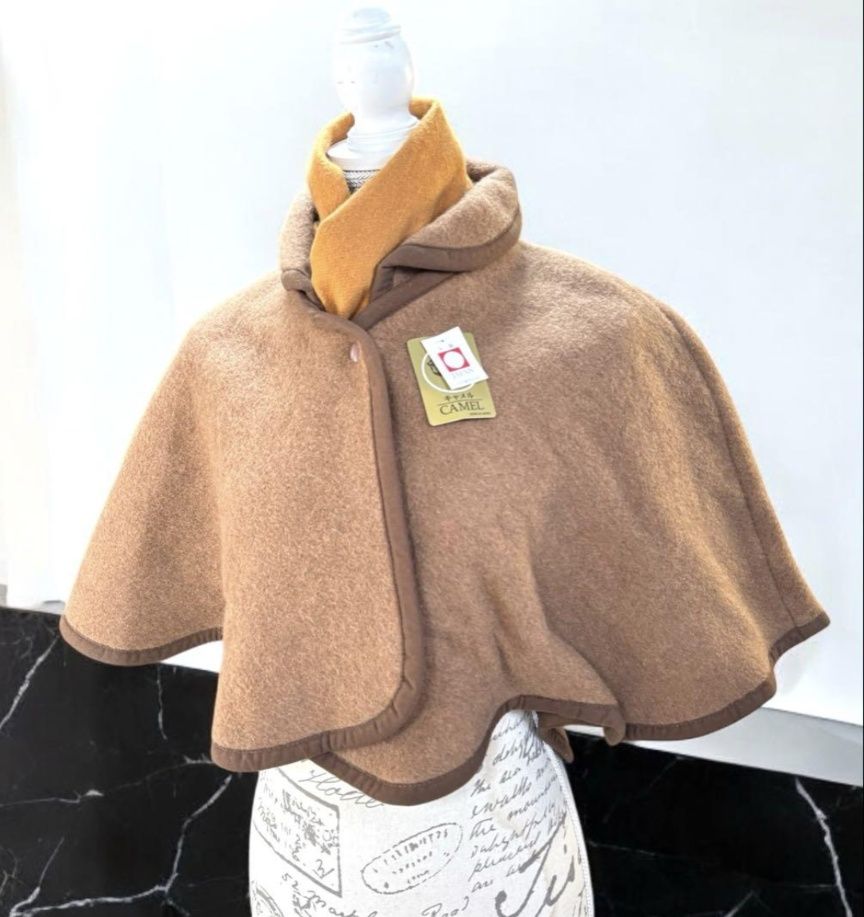 ️ ️ ️ 三井毛織 キャメル ウール フリーサイズ SIZE 肩当て 毛布 暖かい 洗える