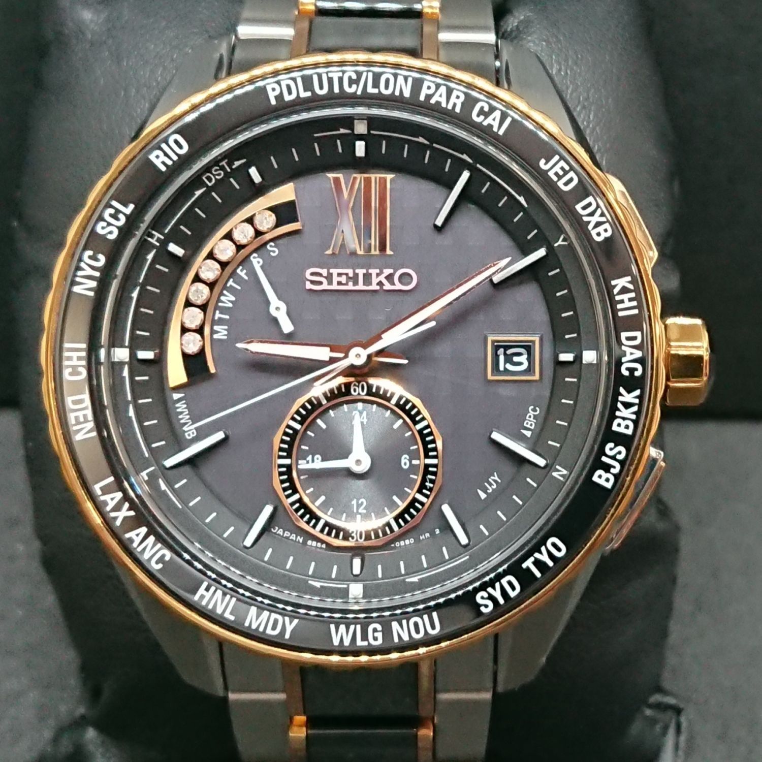 セイコー SEIKO ブライツ SAGA174 ソーラー電波時計★美品/6か月保証★