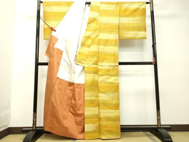 平和屋着物●上質な紬　横段文　正絹　逸品　DAAT1429tw 平和屋着物○上質な紬 横段文 正絹 逸品 DAAT1429tw - メルカリ