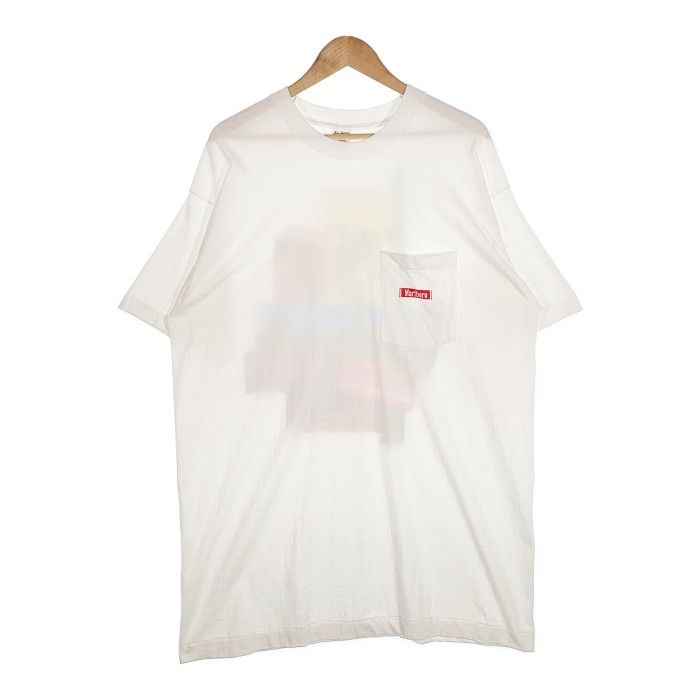 90's Marlboro マルボロ Pocket Tee ポケットTシャツ バックプリント サボテン ロデオ ホワイト FRUIT OF THE  LOOM Size XL