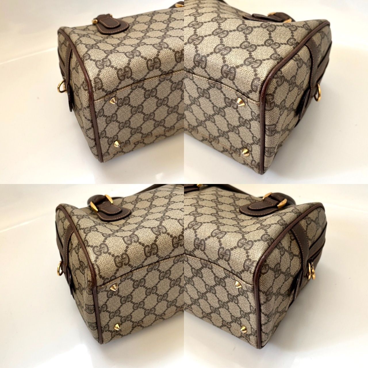 GUCCI グッチ 2way ミニボストンバッグ GGスプリーム ショルダーバッグ