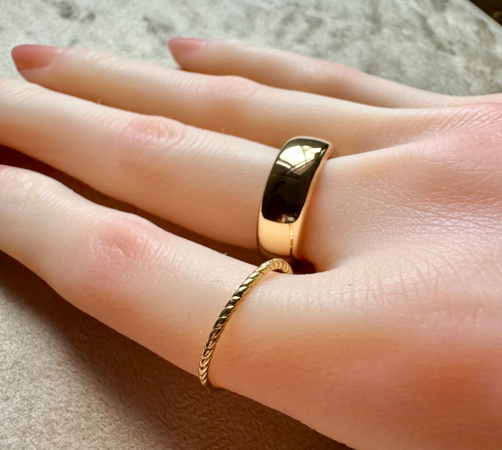 新品磨き仕上げ◇証明書付き◇ポメラート◇53*イコニカ*スリム*リング