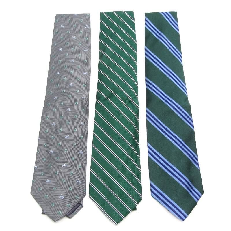 80s Brooks Brothers ネクタイ ストライプ セット タグ付き シルク ミニBB#1ストライプ レップタイ Made in USA （ネクタイ