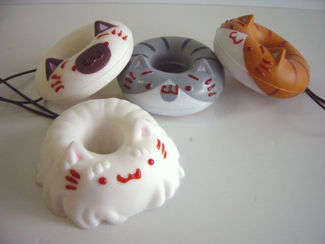 ♯Isi07PTねこドーナツやわらかストラップシークレット入全7種 ♯Isi07PTねこドーナツやわらかストラップシークレット入全7種