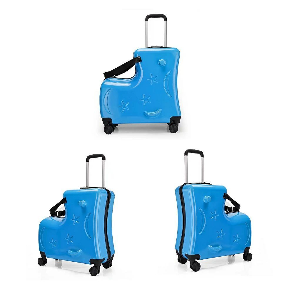 キッズトラベル キャリーケース スーツケース 子供用 グリーン 乗れる