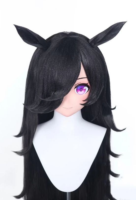 即納 全頭マスク カツラ付き ロック付き NO.233 ドール ヘッド 即納 全頭マスク カツラ付き ロック付き NO.233 ドール ヘッド