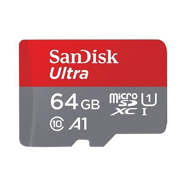SanDisk microSDXCカード 64GB Ultra UHS-1 A1 R:140MB/s 海外リテール品 SDSQUAB-064G-GN6MNX3