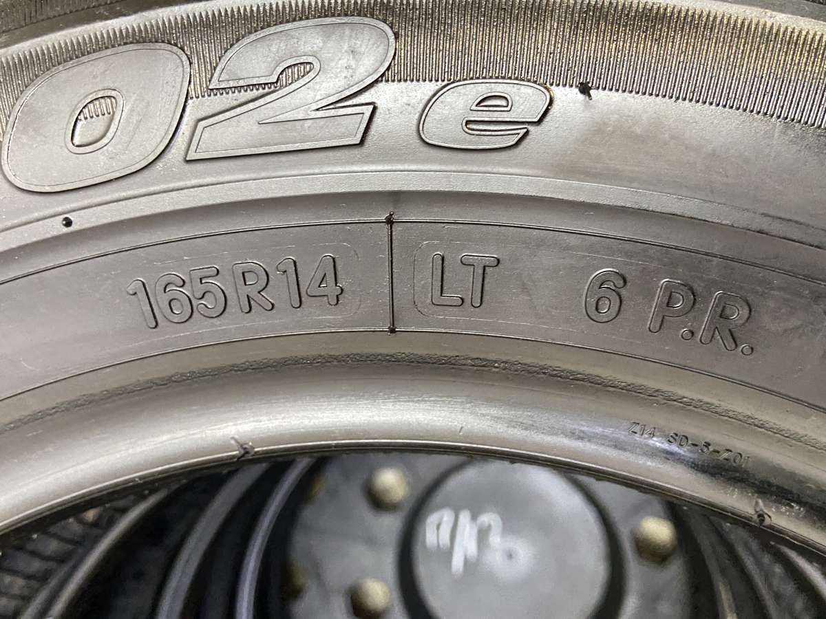 165R14 6PR トーヨータイヤ V-02e 中古タイヤ サマータイヤ 4本