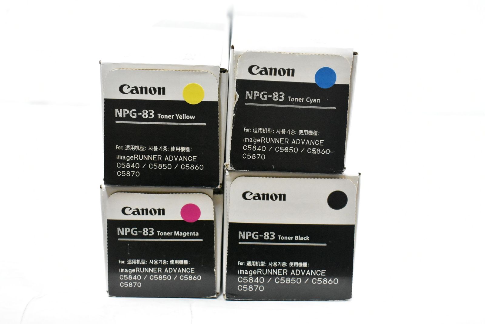 ♥ CANON 純正 トナー NPG-83 3色 シアン イエロー ブラック 開封マゼンタ おまけ キャノン ITXXZQZAU184-L46-byebye