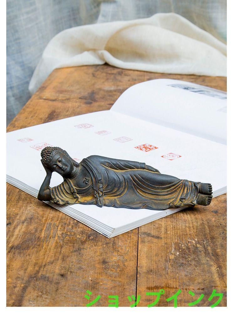 仏教美術 寝仏 置物 装飾品 工芸品 美術品 仏教美術 仏像 寝仏釈迦牟尼仏 工芸品 美術品 置物 - メルカリ