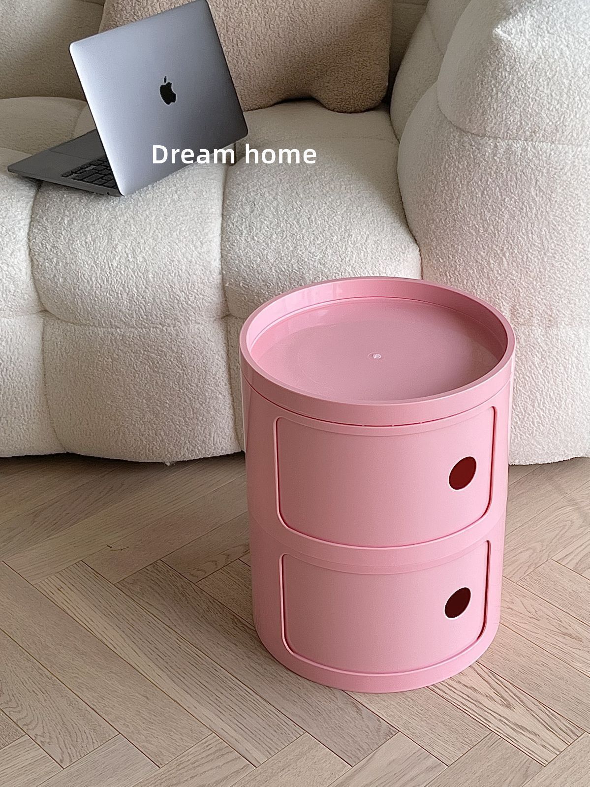 ２段ボックス 収納ボックス 軽量 サイドテーブル シンプル  カラフル 2段ボックス 収納ボックス 円柱 シェルフ かわいい おしゃれ
