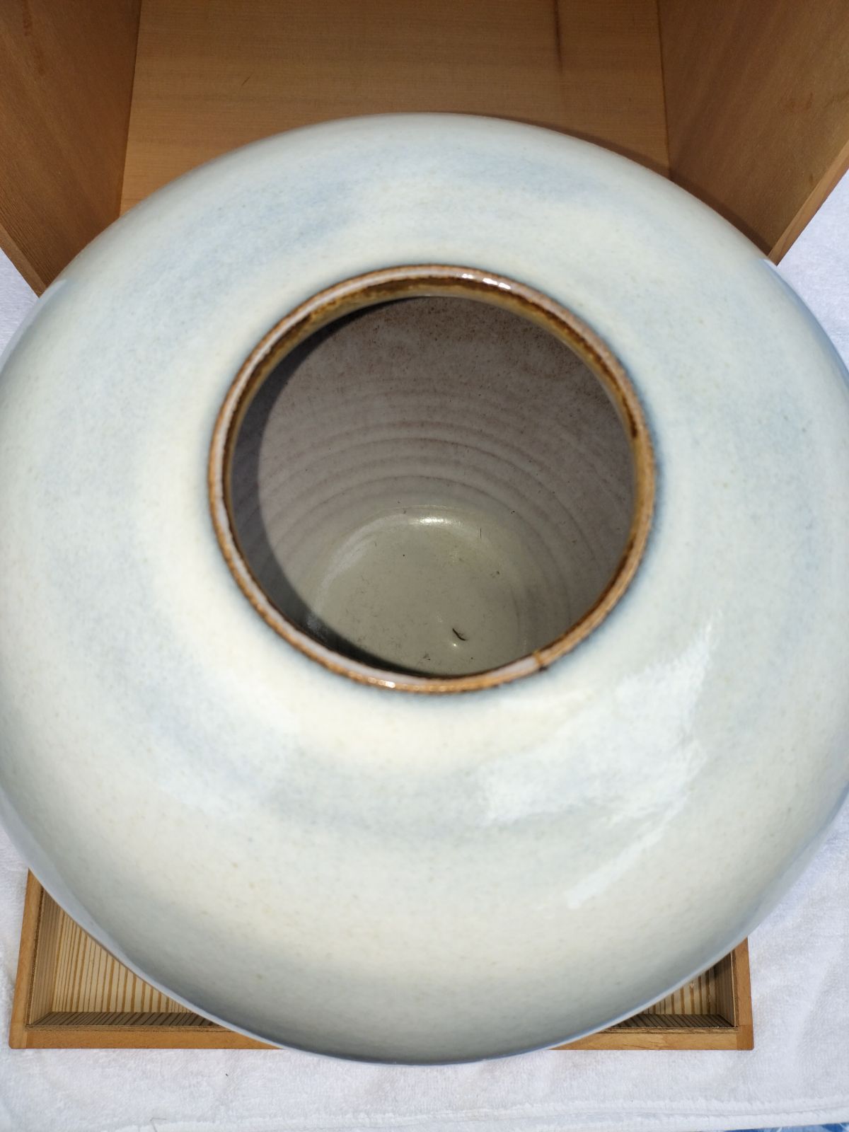 美品】萩焼 松浦 滝夫 作 白流し 壺 松光山窯 - メルカリ