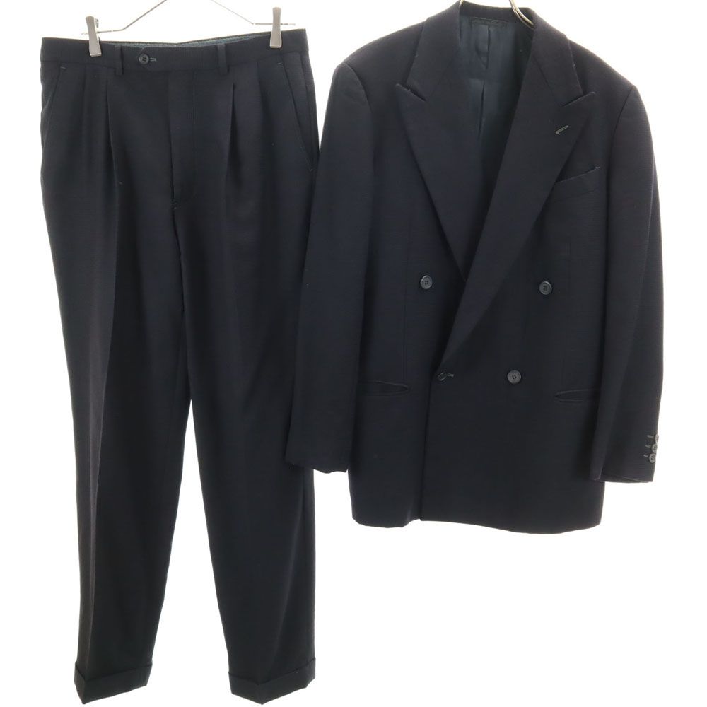90s GIORGIO ARMANI 伊製 ダブル スーツ セットアップ 48 GIORGIO ARMANI】ジョルジオアルマーニ ピュアヴァージンウール