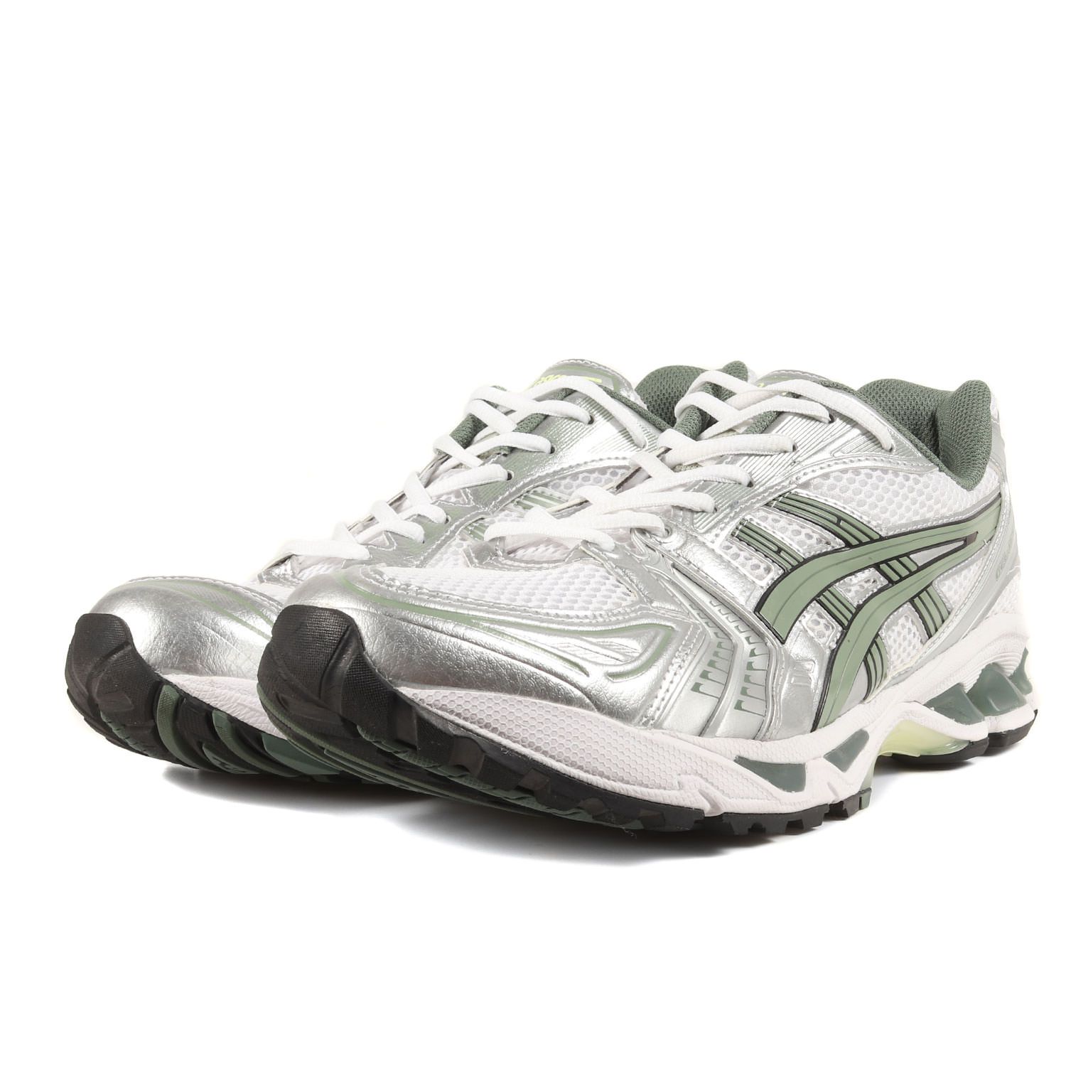 美品 asics アシックス サイズ:28.5cm 23SS GEL-KAYANO 14 1201A019 107 ゲルカヤノ ローカット ランニング  スニーカー ホワイト シルバー セージグリーン US11 シューズ 靴 ブランド - メルカリ