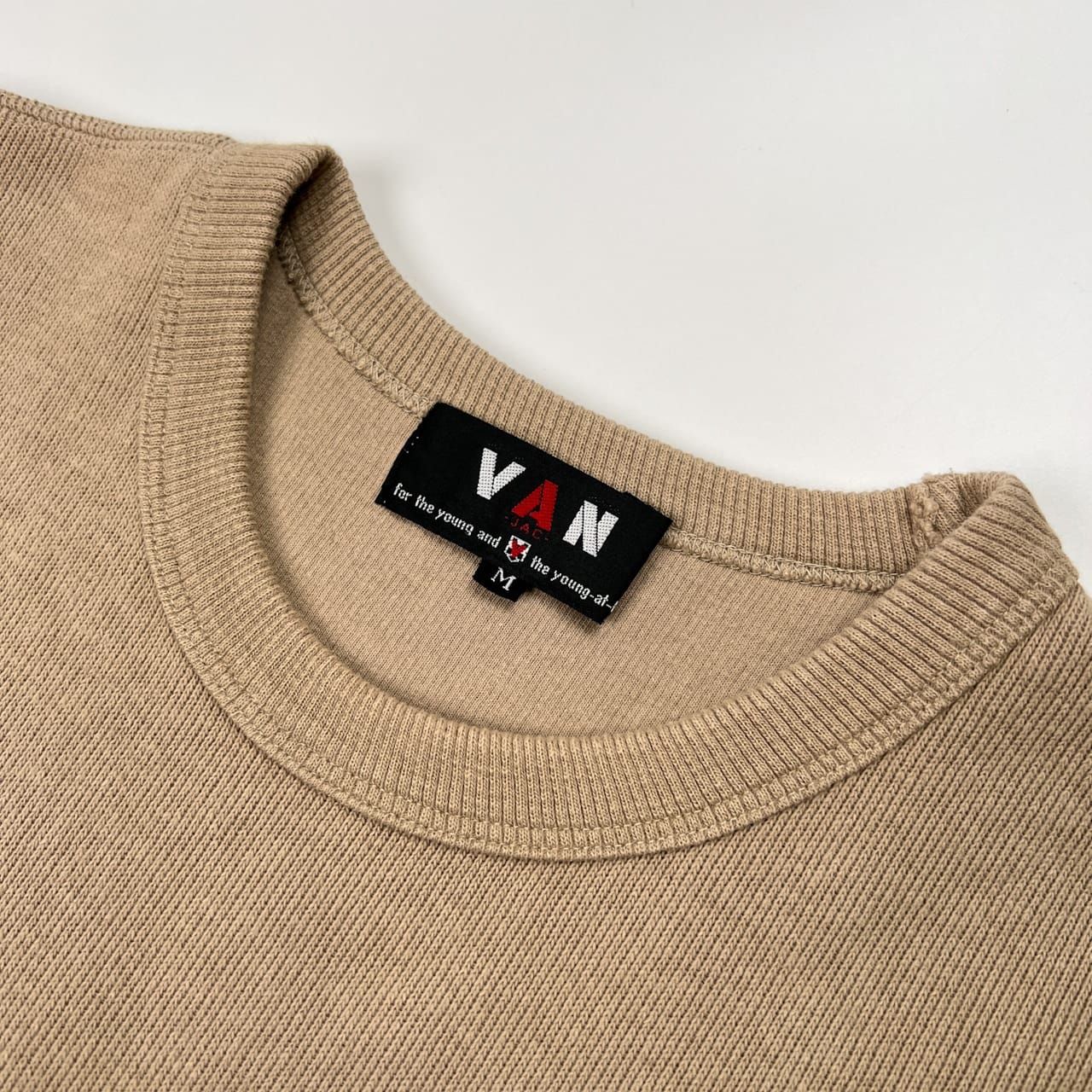 美品/希少✨VAN JACKET スウェット　トレーナー　アーチロゴ　ピンク　L 美品/希少✨VAN JACKET スウェット トレーナー アーチロゴ