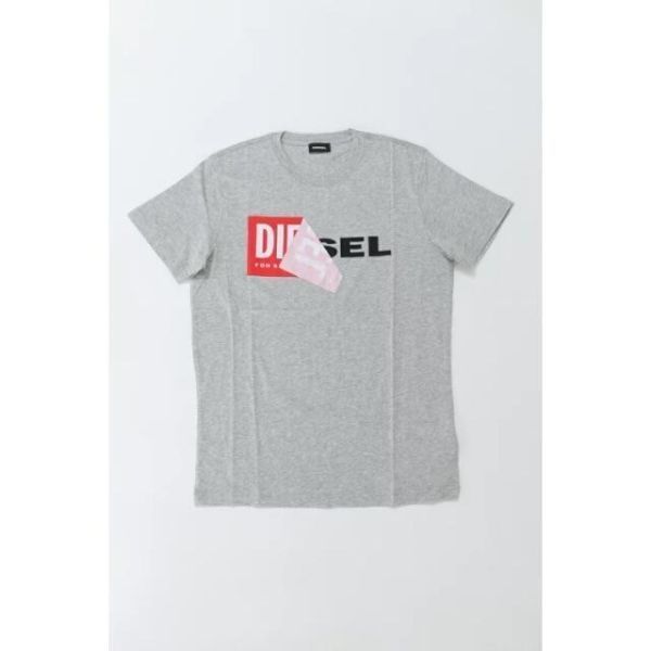 DIESEL Tシャツ XXL T DIEGO QA T-SHIRT グレー