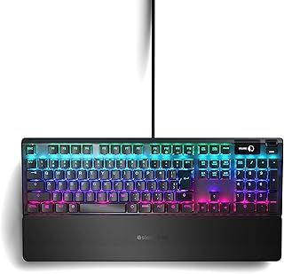 SteelSeries ゲーミングキーボード 有線 ハイブリッドメカニカルスイッチ 日本語配列 有機ELディスプレイ搭載 Apex 5 64537