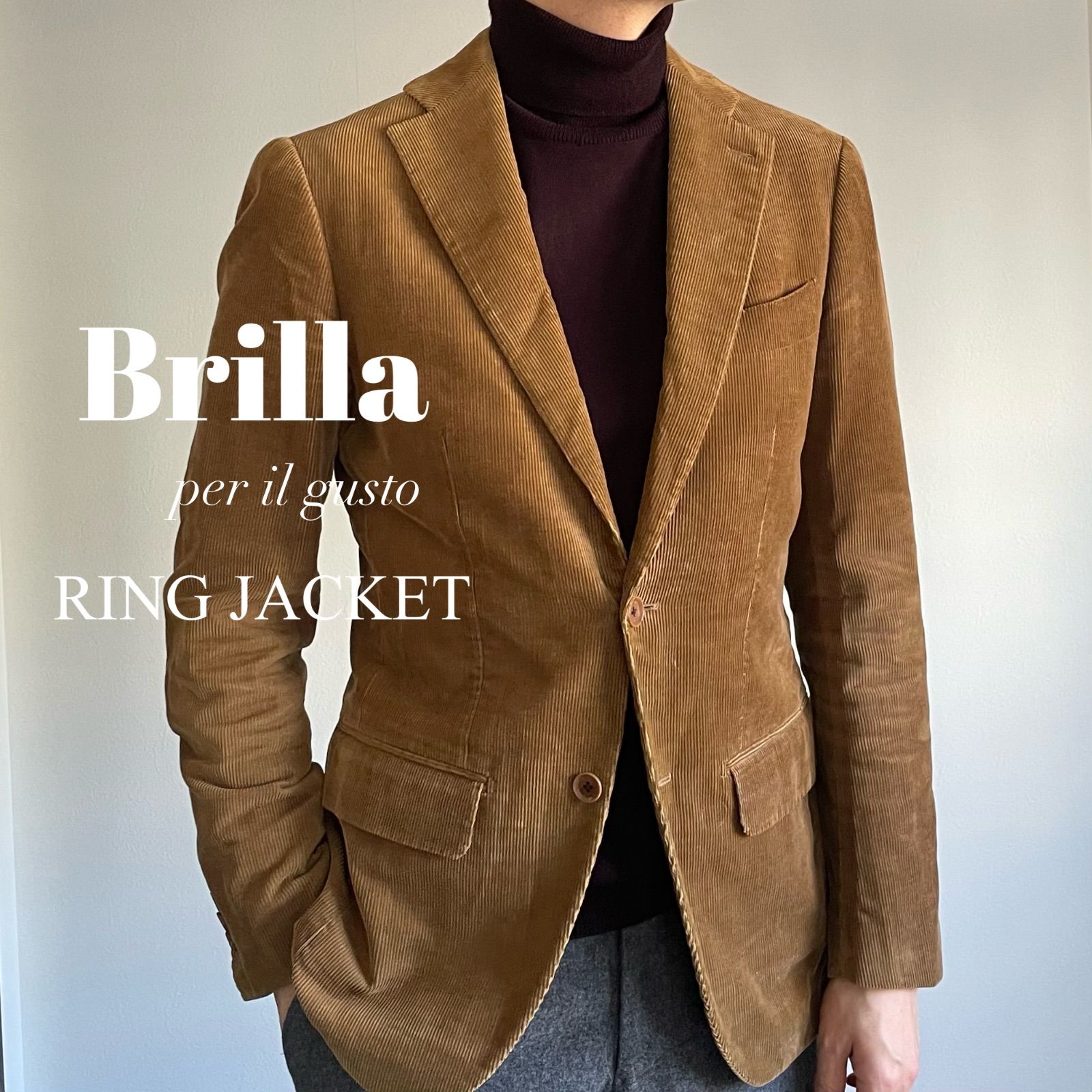 RING JACKET製】 Brilla per il gusto / 2B コーデュロイ ジャケット