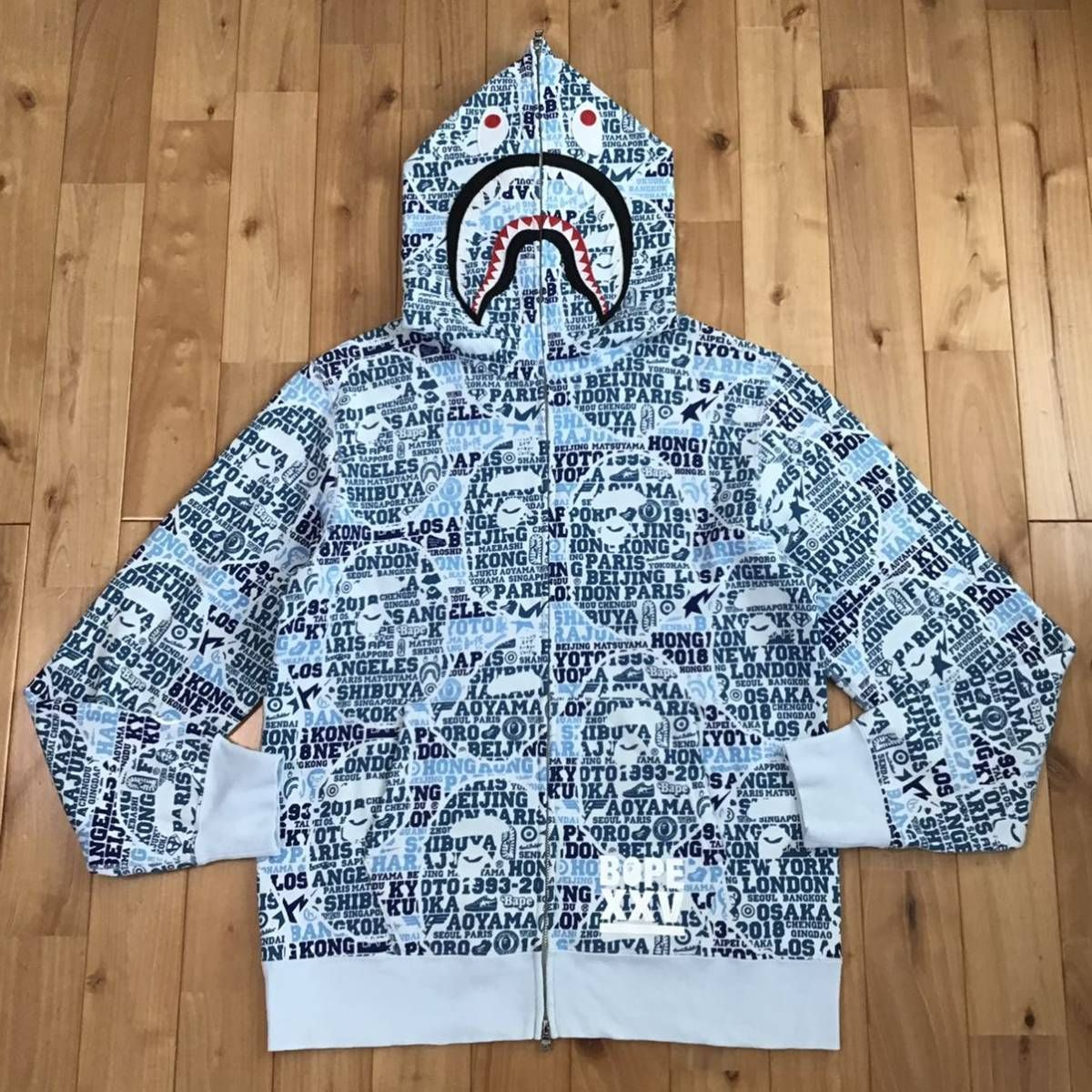 メンズA BATHING APE エイプ シャーク パーカー XL