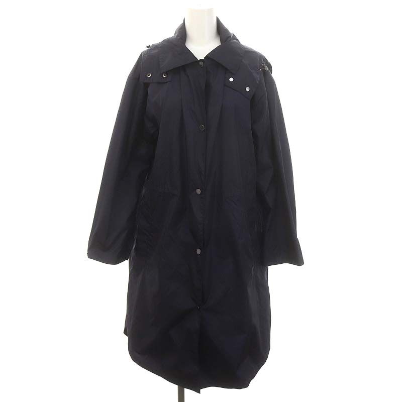 マッキントッシュロンドン LIMONTA タフタフーデットコートnavy