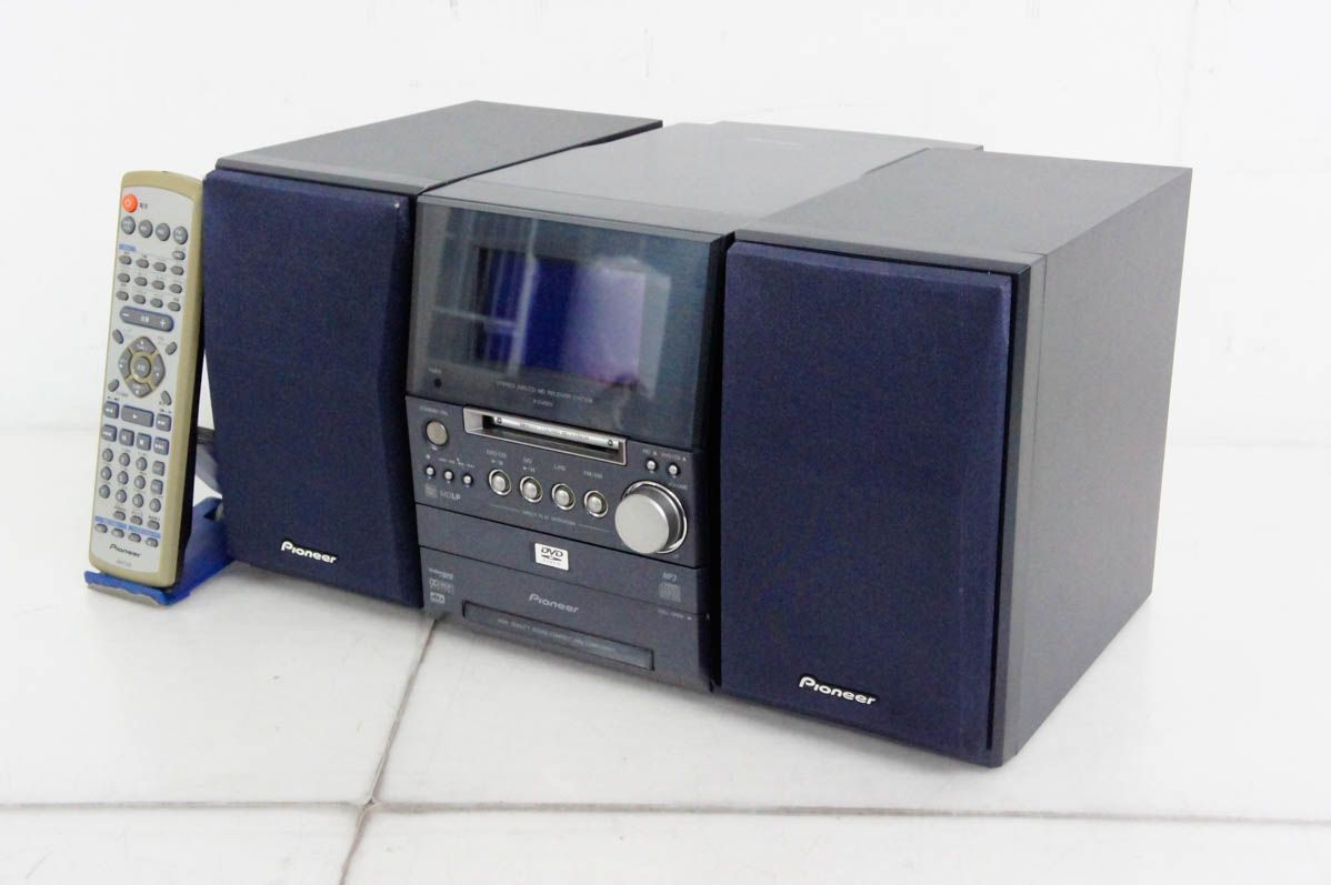 Pioneerパイオニア DVD|MDミニコンポーネントシステム DVD CD MD ラジオ MDLP対応 X-SV5DV