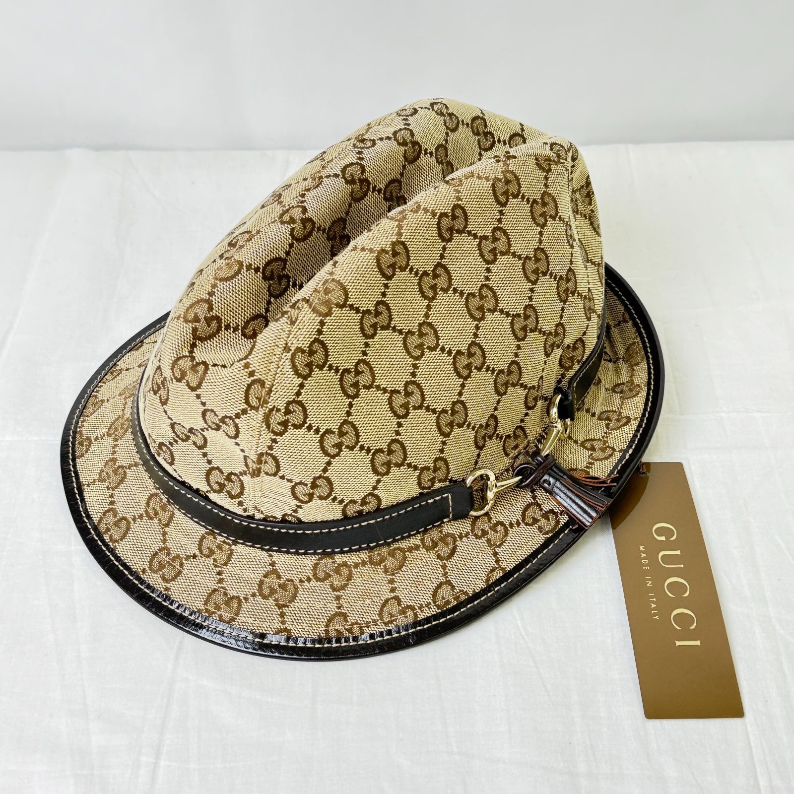 S2074-200-20】未使用品 本物保証 GUCCI ハット グッチ 帽子